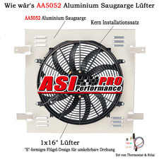 Ventola radiatore alluminio +