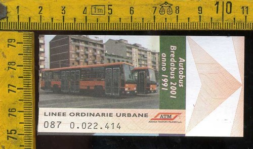 Biglietto atm tram milano - tram,