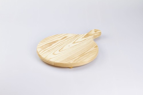 Tagliere legno tondo con - tondo,
