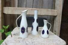 3er Set Vasen Kobalt Gold