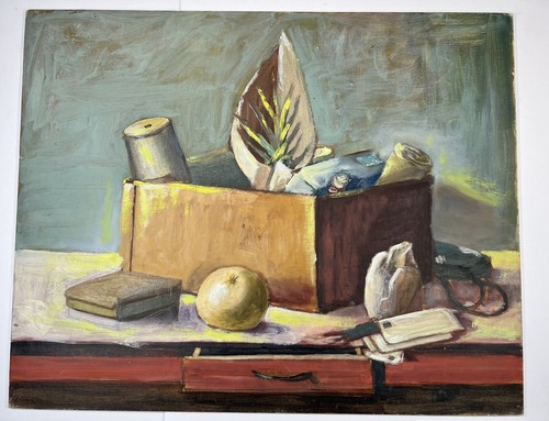 Quadro vintage olio tela - vintage, su