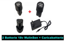 2 Batterie MulinSen  18v 1.5Ah