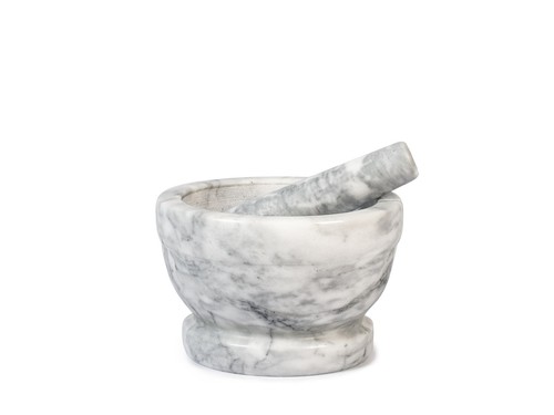 Home mortaio marmo bianco - in,