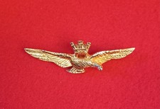 Distintivo Di Pilota Dell’Aeronautica Militare In Metallo Dorato 