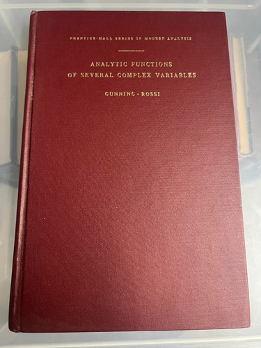 Analytic functions several - functions, of