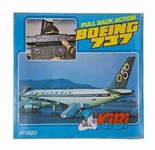 VINTAGE KIBI n.3520 BOEING 737 OLYMPIC AIRWAYS AEREO PULL BACK NUOVO IN SCATOLA