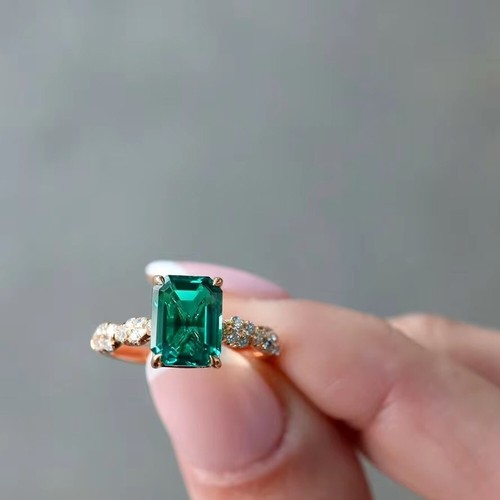 Anello ovatta solitario - anello, in