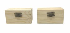 Set 2 scatole legno decoupage
