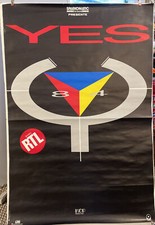 Poster musicale P4 Yes 1984 WEA Sparkomatic AVEC RTL 31 X 46 raro grande band rock