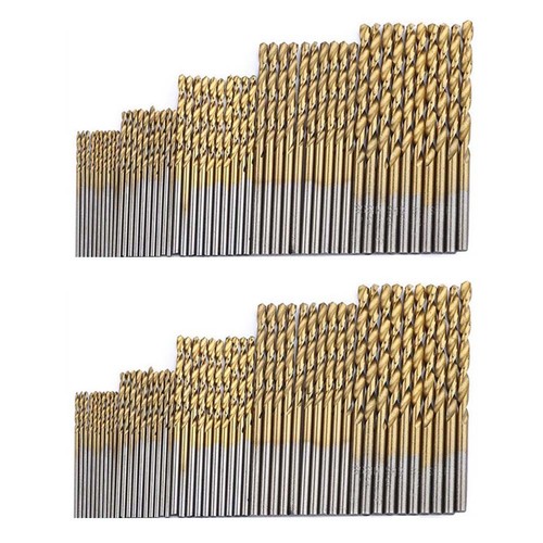 100pz punte trapano acciaio - 100pz,