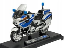 Moto Polizia Argento 1:18