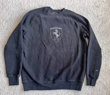 Puma Scuderia Ferrari Felpa Uomo Taglia L Pile Nero