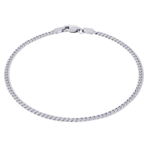 14k oro bianco massiccio 7mm - oro,