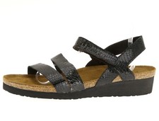 Naot sandalo donna Kayla zeppa nero rettile Z3832 taglia 13