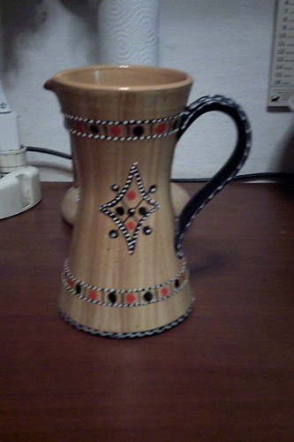 Caraffa ceramica firmata - caraffa,