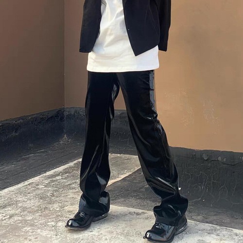 Pantaloni pelle finta - pu,