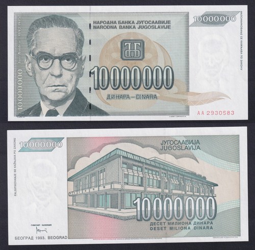 Banconota jugoslavia 10000000 - banconota,