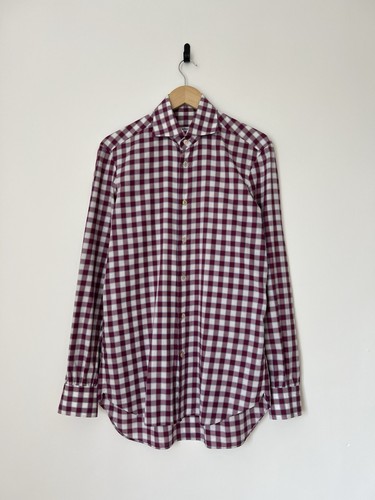 Camicia kiton cotone quadri - camicia,