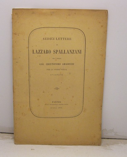 Spallanzani lazzaro sedici - spallanzani,