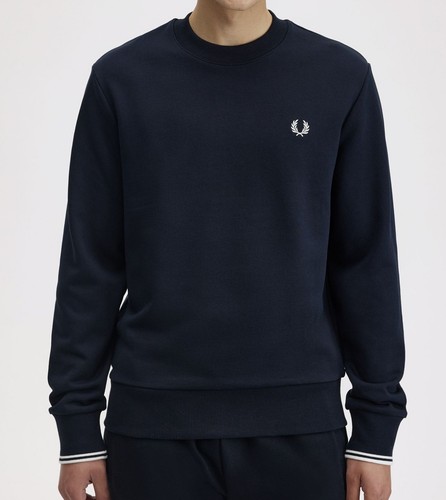 Fred perry felpa girocollo - fred,