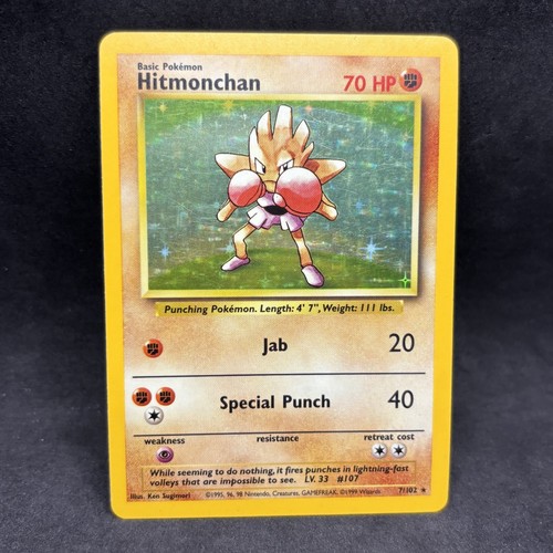 Pokemon tcg hitmonchan - pokemon, 7/102