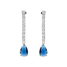Orecchini goccia blu -