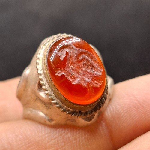 Anello antico romano - , intaglio