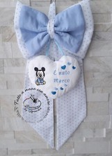 Fiocco nascita coccarda bimbo