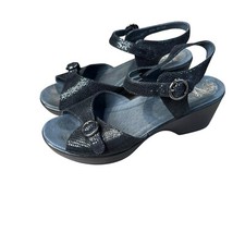 Dansko June Black Sandals