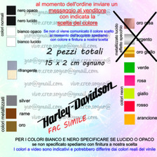 COPPIA ADESIVI HARLEY DAVIDSON