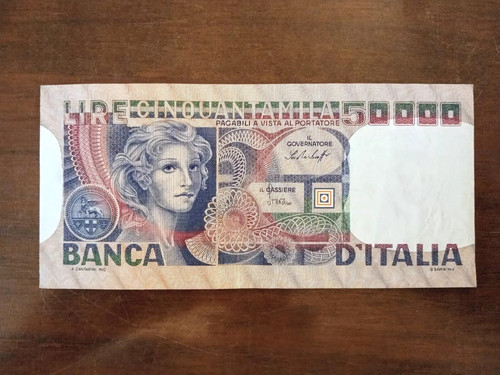 Lire cinquantamila volto di - cinquantamila,