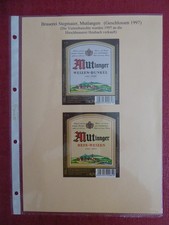 Etichette birra, BW, Mutlangen, birreria Josef Stegmaier OHG