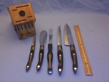CHEFS Cutco molto bello ma fuso set 5 pezzi + blocco 1728 1729 1768 1720 coltelli