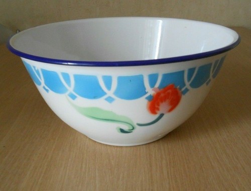 Vintage ciotola latta bumper - vintage,