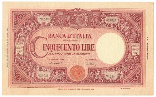 500 lire barbetti grande - barbetti, c