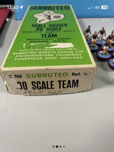 Subbuteo ref aston villa - 74,