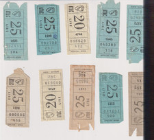 LOTTO 10 Biglietti AUTOBUS ATAC BUS Tickets APOLLON