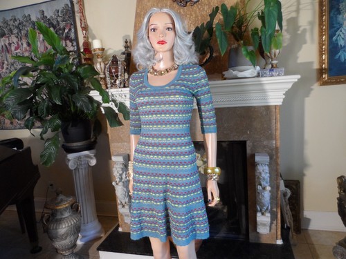 Abito maglia missoni blu - abito, m