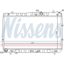 1x NISSENS 66681 RADIATORE