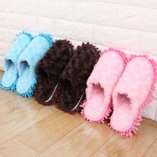 Pantofole Invernali Pulizia Pavimenti Antipolvere Mop Antiscivolo Casa Scarpa Staccabile Unisex