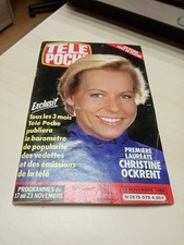 Magazine television TV TELE POCHE 979-novembre 1984-Christine ockrent