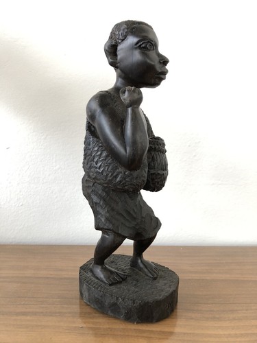 Statua intagliata legno - statua, in