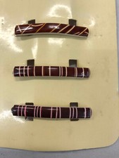 3 FERMAGLI CAPELLI FORCINE PETTININI PINZE MOLLETTE VINTAGE CM 4,5