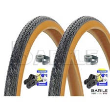 2 Copertone + 2 Camere + 2 Flap Bici 28 - 700 x 35 Nero Para MICHELIN WOLRD TOUR