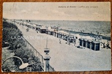 CARTOLINA BELLARIA DI RIMINI Cabina alla Spiaggia - Primi '900 - fp - Viaggiata