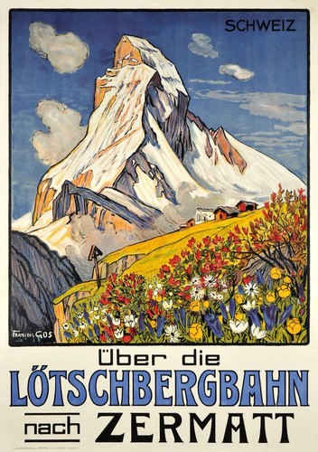 Affiche poster zermatt - affiche,