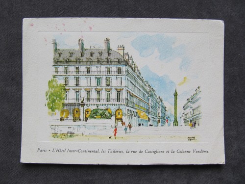 1970s postcard paris hôtel - 1970s,