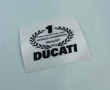 1 adesivo DUCATI campione del mondo MOTO GP desmosedici pecco nuvola rossa 63 Ne