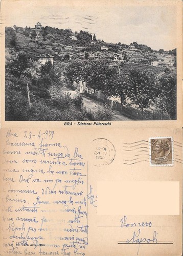 Cartolina bra dintorni - bra.,