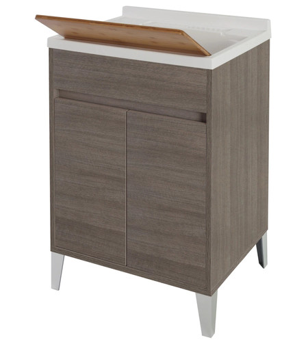 Lavatoio rovere scuro - rovere, 2